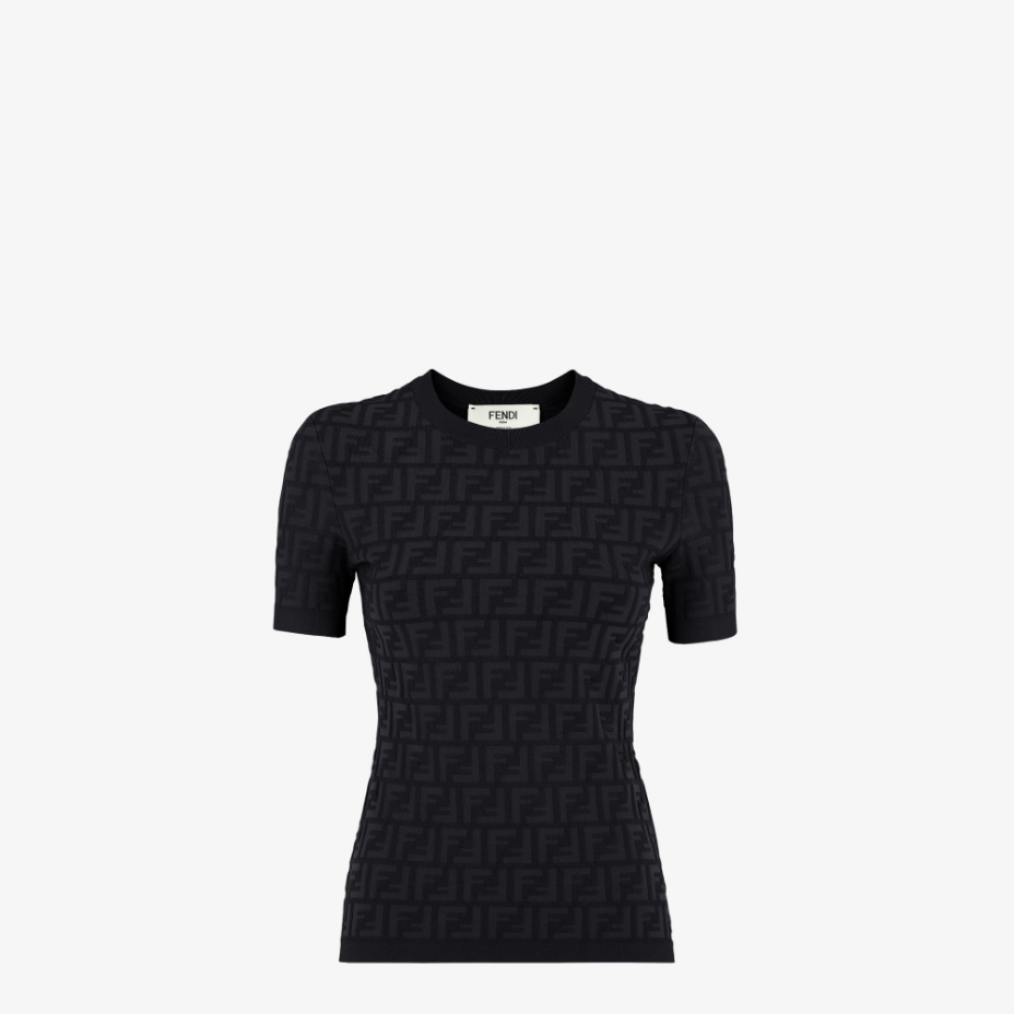 Black FF Viscose Jumper