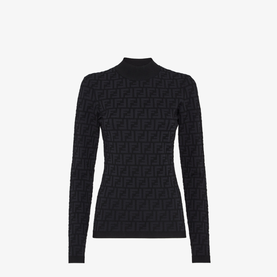 Black FF Viscose Jumper