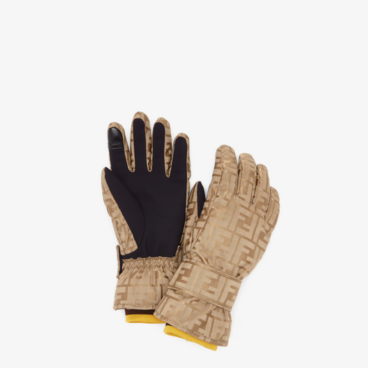 Beige FF Nylon Gloves