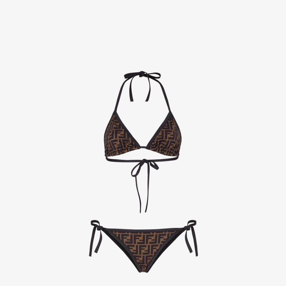 Brown Lycra® Bikini