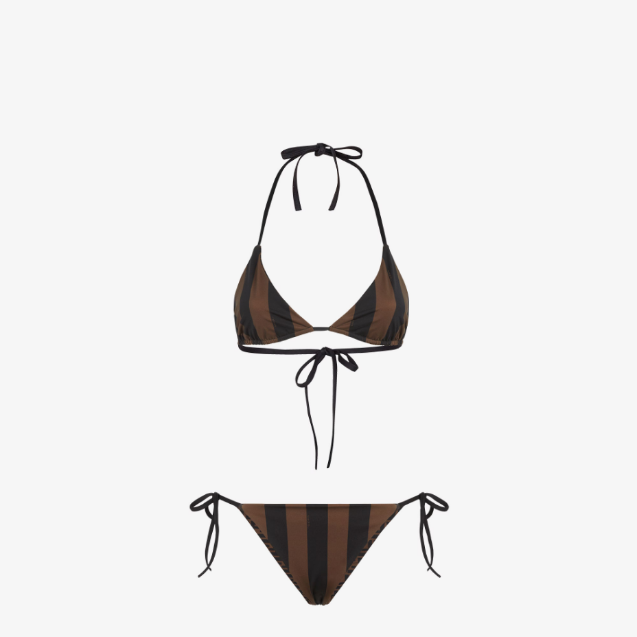 Brown Lycra® Reversible Bikini