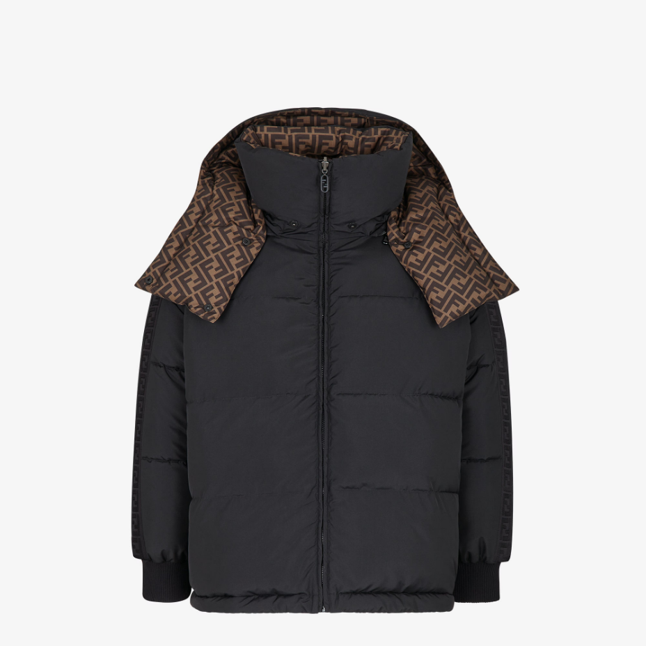 Black Nylon Down Jacket