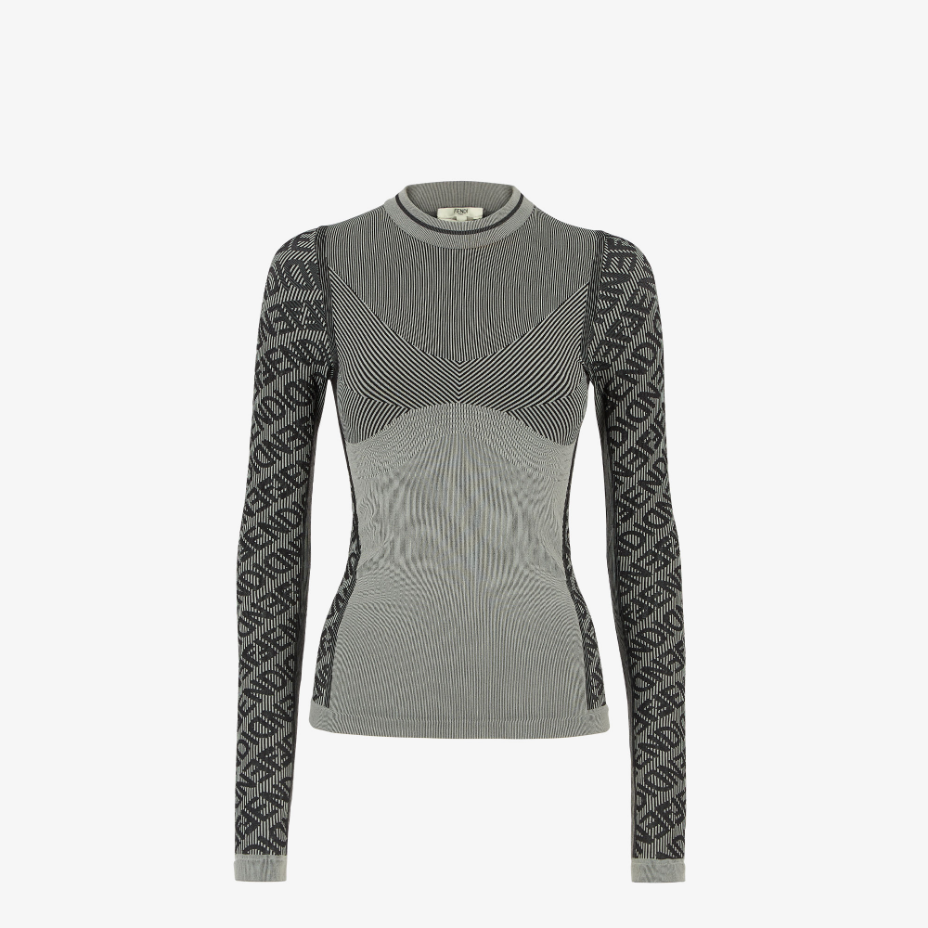 Grey Tech Fabric Jumper