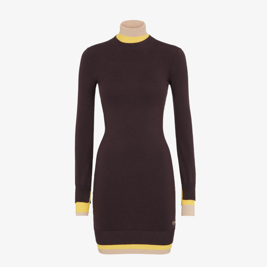 Dark Purple Wool Dress