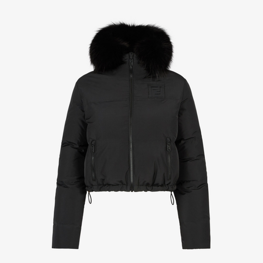 Black Nylon Down Jacket