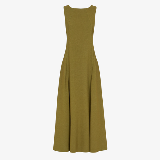 Green Sablé Dress