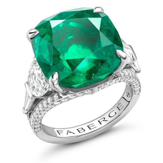 Emerald and Diamond Ring