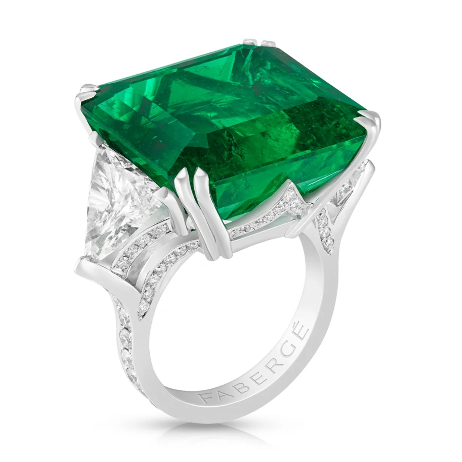 Emerald and Diamond Ring