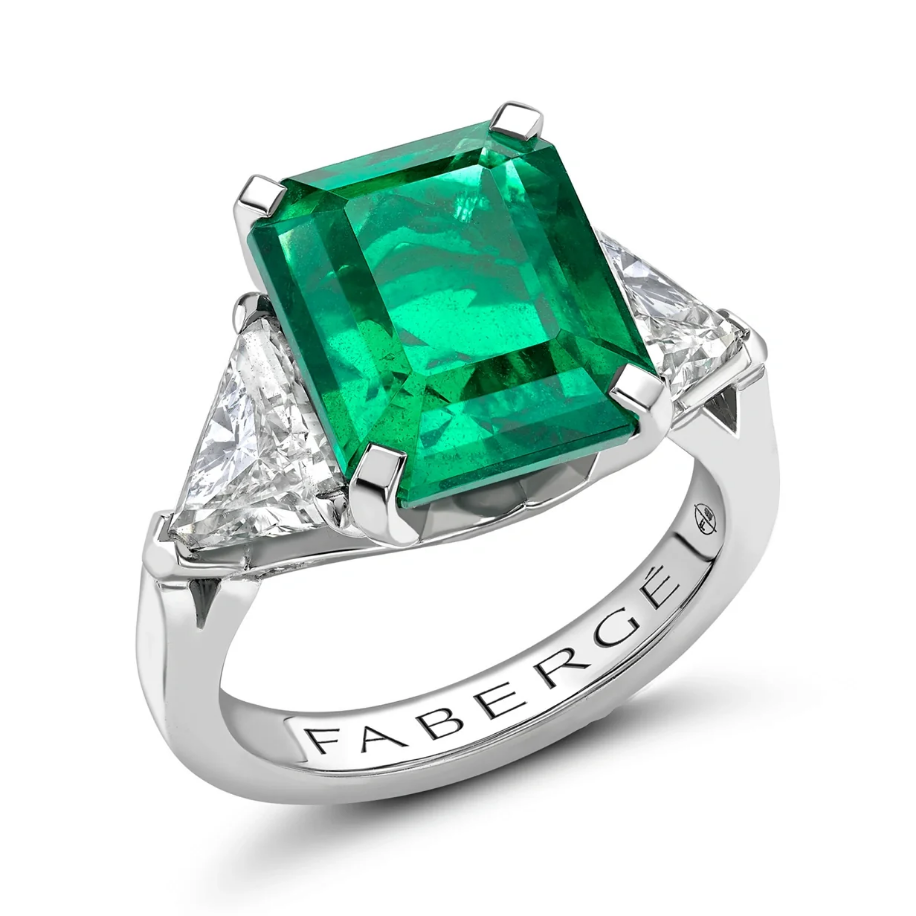 Emerald and Diamond Ring