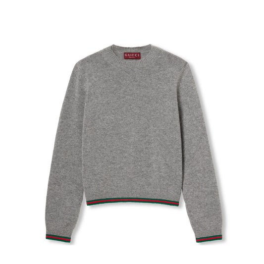 Gucci Fine Cashmere Top With Web