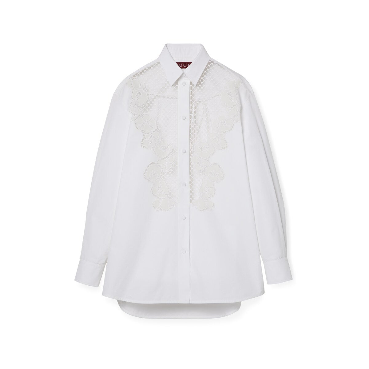 Gucci Cotton Poplin Shirt With Embroidery