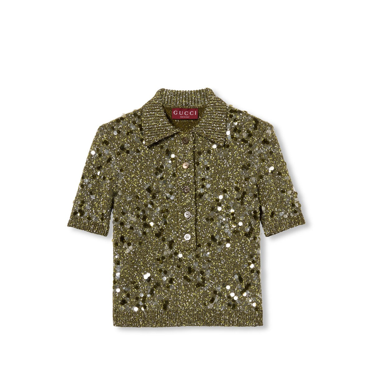 Gucci Tweed Blend Polo Top