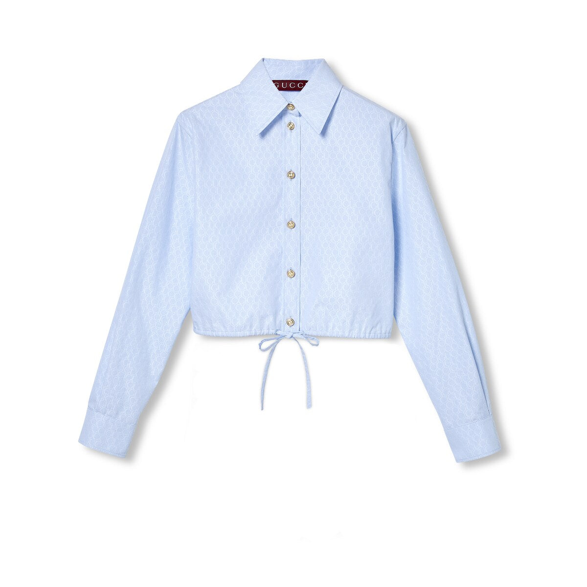 Gucci Pinstripe Cotton Jacquard Shirt