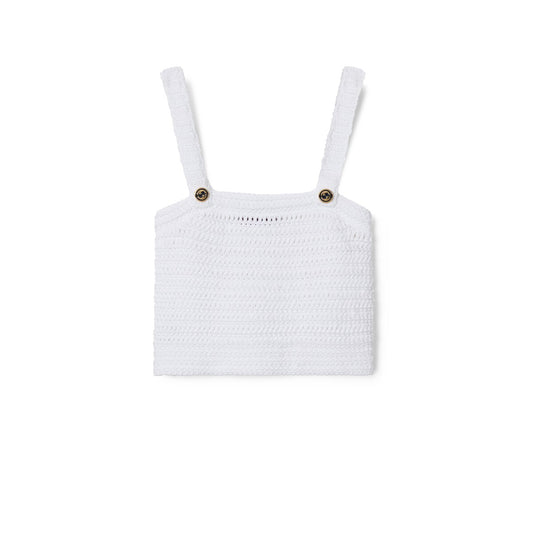 Gucci Crochet Knit Cotton Top