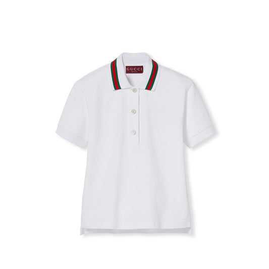 Gucci Cotton Stretch Piquet Polo Shirt