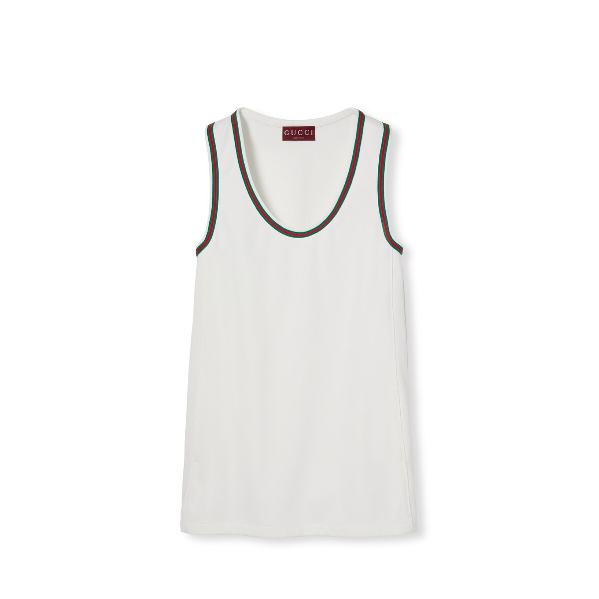 Gucci Short Technical Jersey Dress With Web