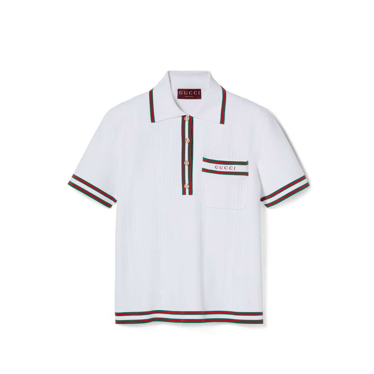Gucci Stretch Viscose Polo Top