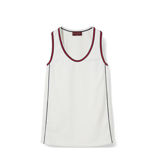 Gucci Technical Jersey Dress With Web