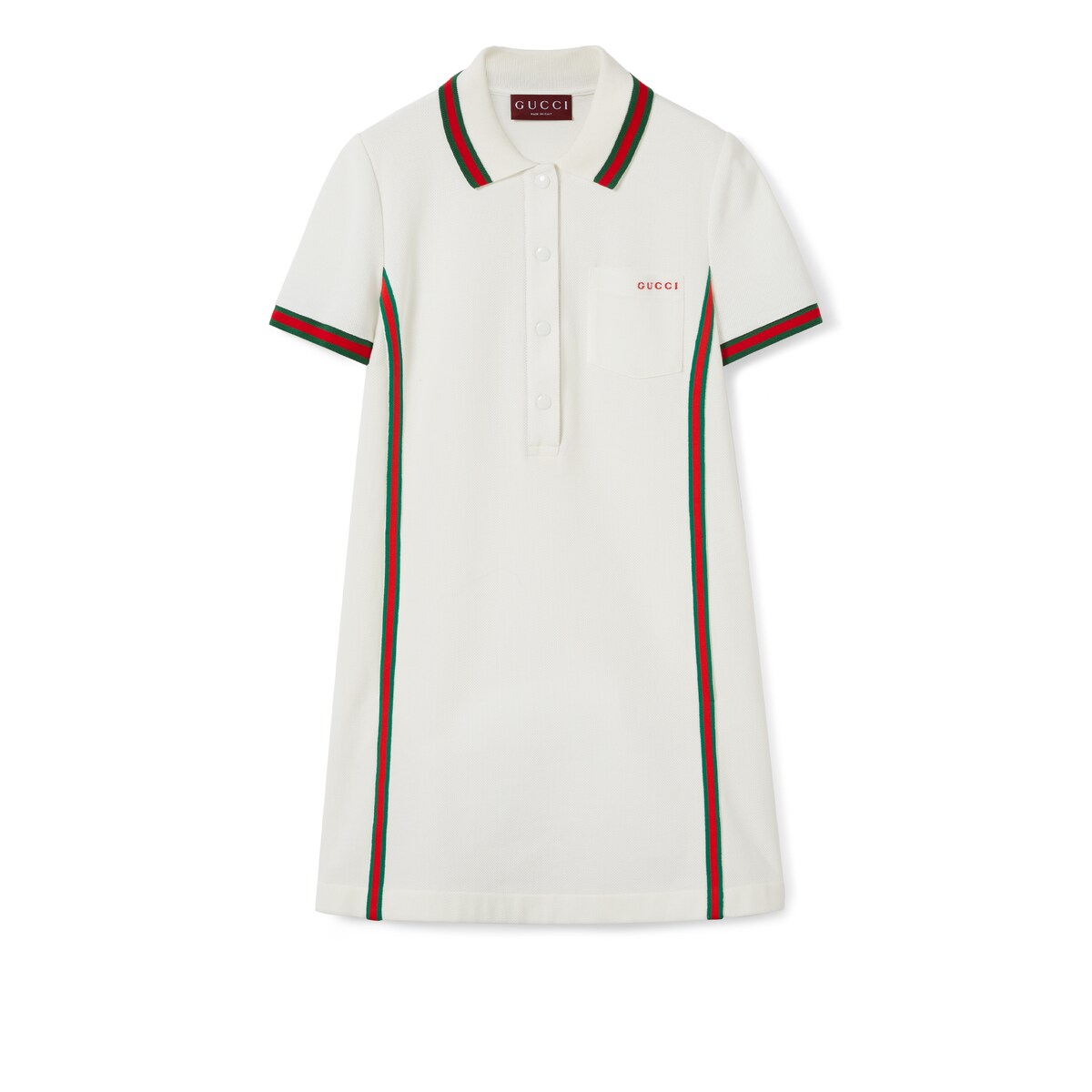 Gucci Cotton Crêpe Piquet Polo Dress