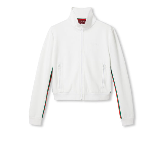 Gucci Jersey Drill Jacket With Web