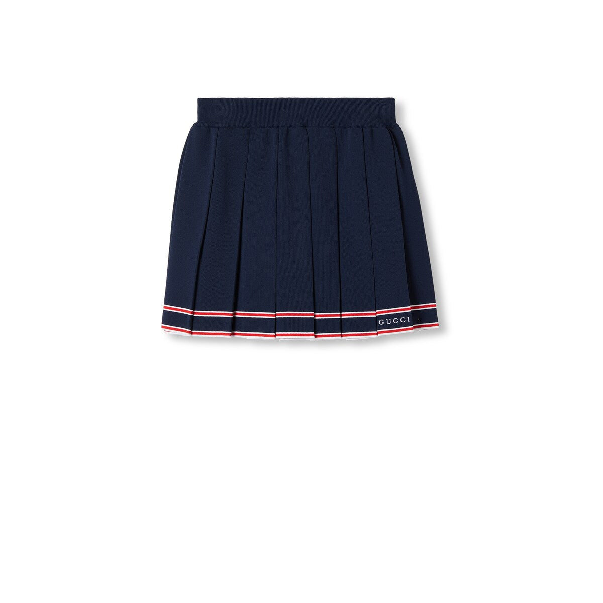 Gucci Pleated Skirt With Striped Trim