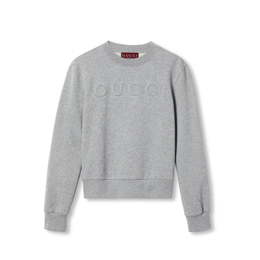 Gucci Cotton Jersey Embossed Sweatshirt