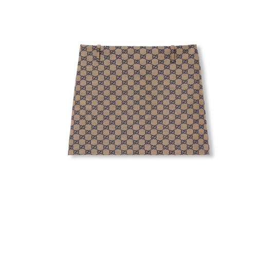 Gucci GG Linen Blend Canvas Skirt