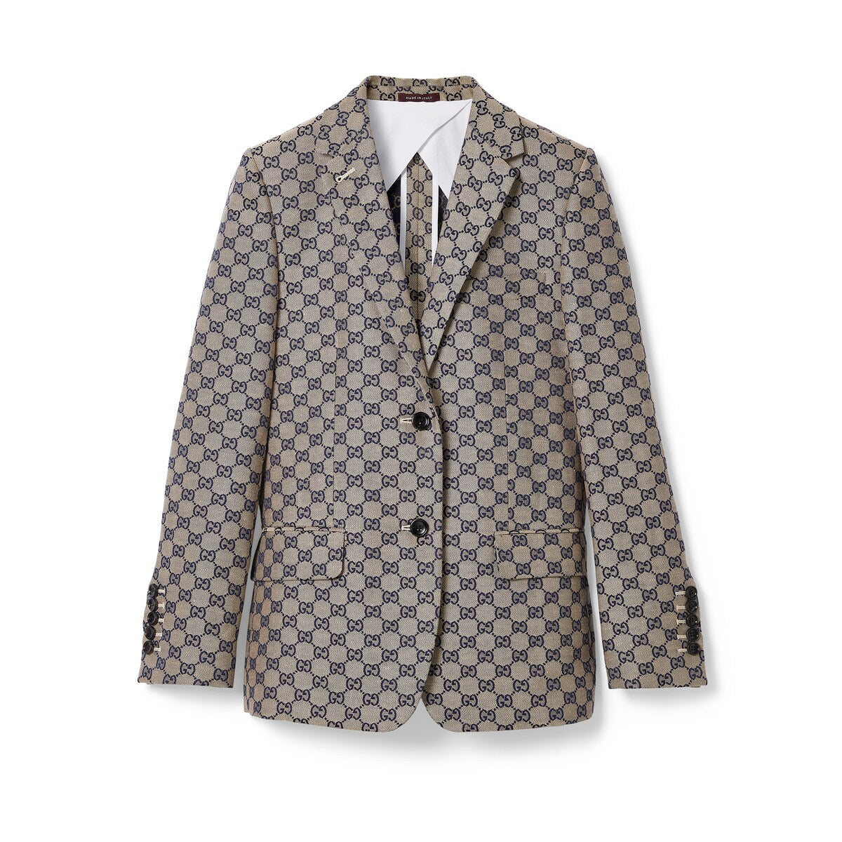 Gucci GG Linen Blend Canvas Jacket