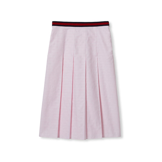 Gucci GG Supreme Oxford Cotton Skirt