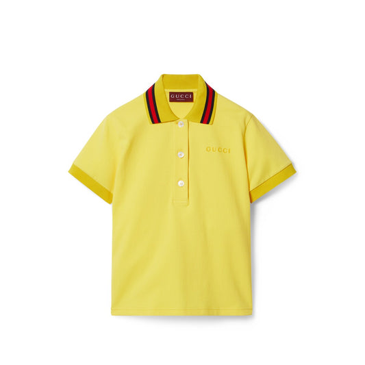 Gucci Cotton Stretch Piquet Polo Shirt