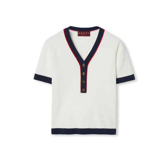 Gucci Stretch Rib Cotton Top