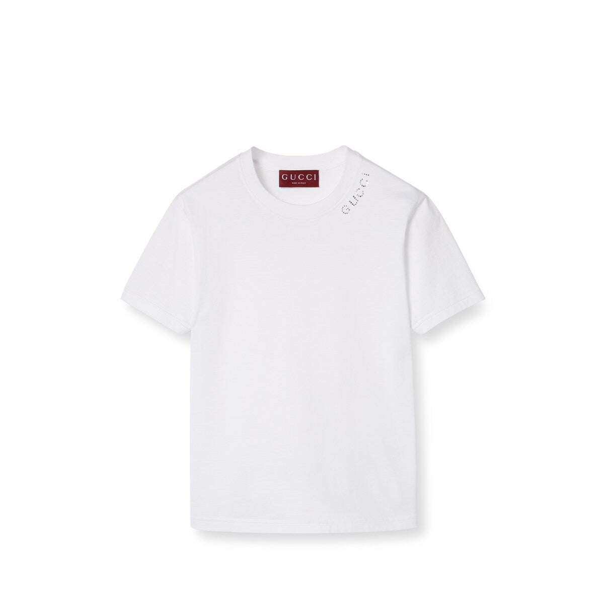 Gucci Cotton Jersey T-Shirt With Crystal