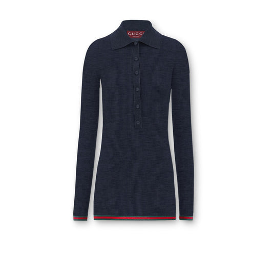 Gucci Extra Fine Rib Cashmere Knit Top
