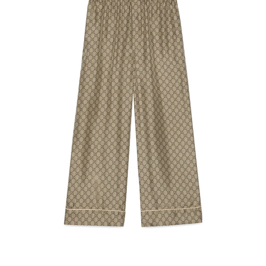 Gucci GG Supreme Silk Trouser