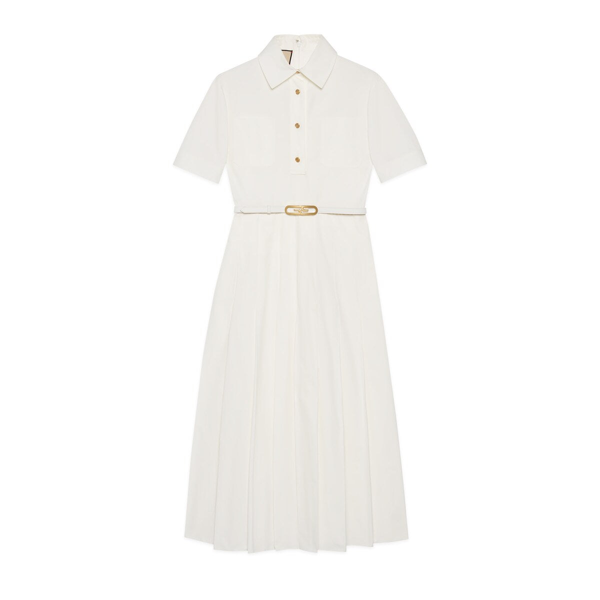Gucci Cotton Poplin Long Dress