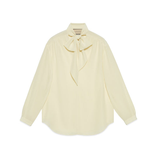 Gucci Crêpe Satin Shirt With Neck Tie