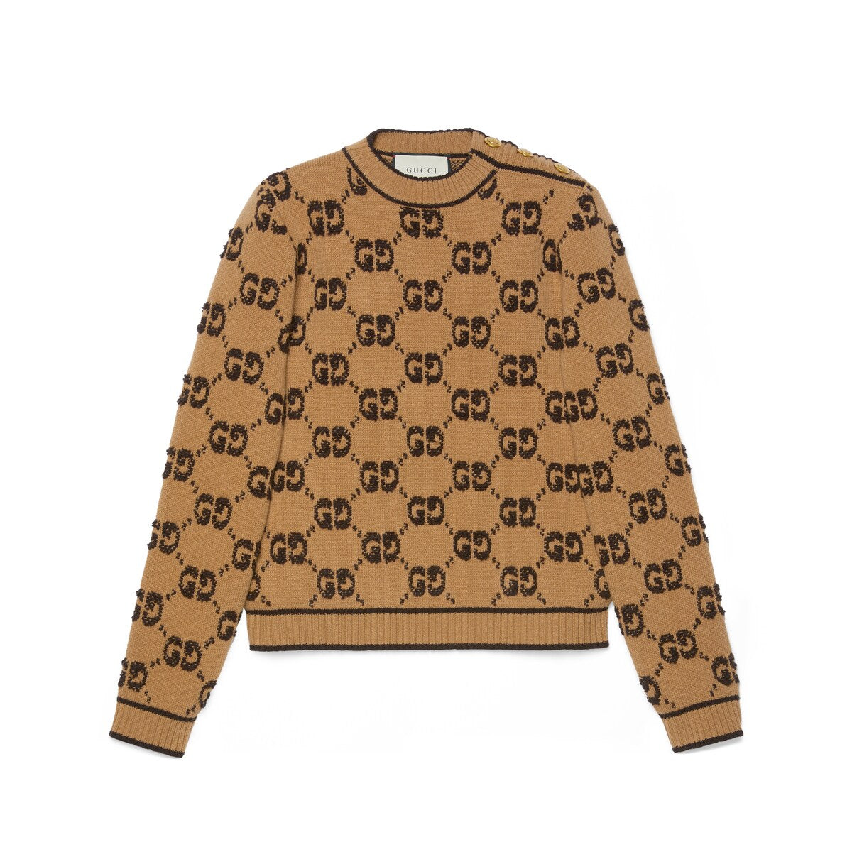 Gucci GG Wool Bouclé Jacquard Sweater