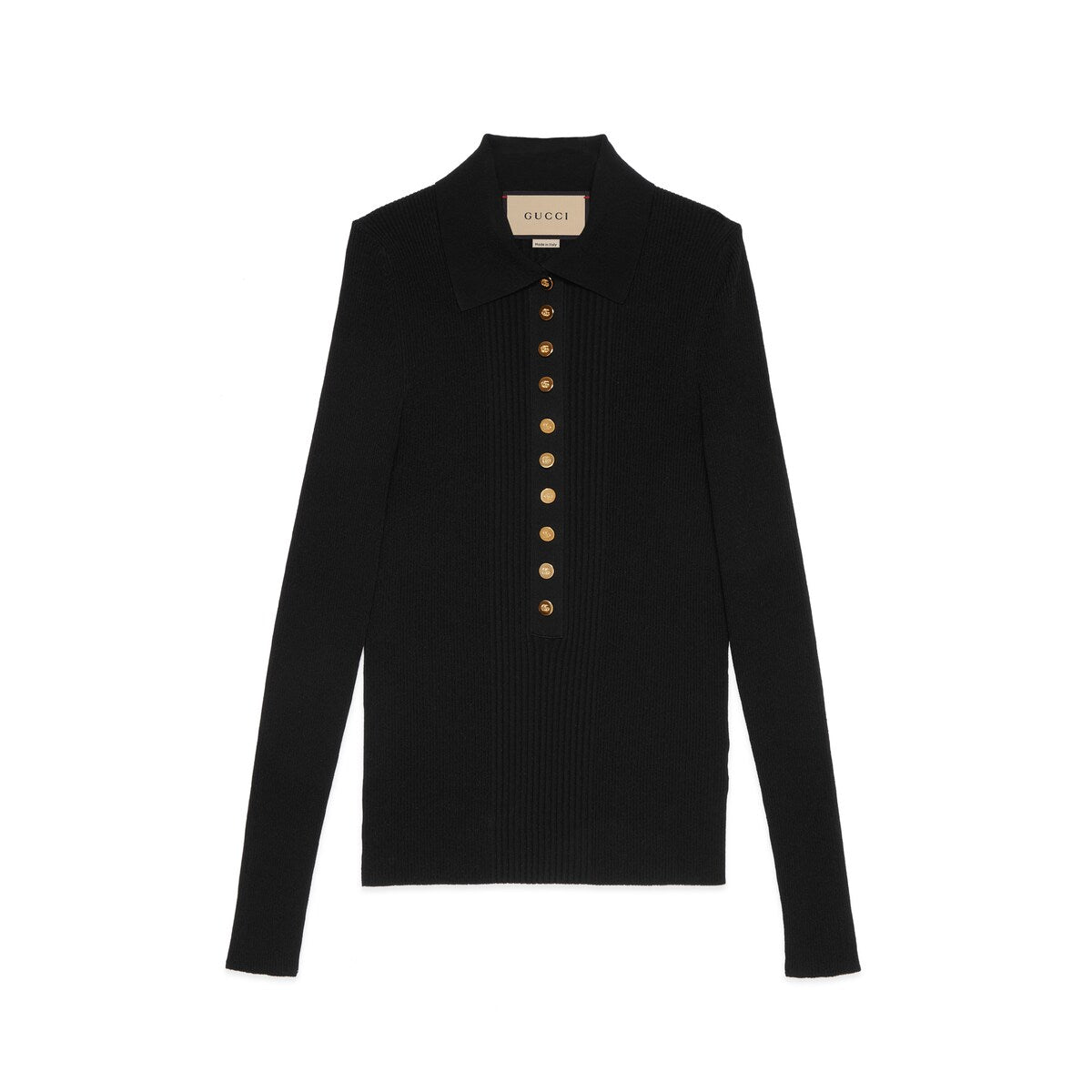 Gucci Extra Fine Viscose Polo Knit