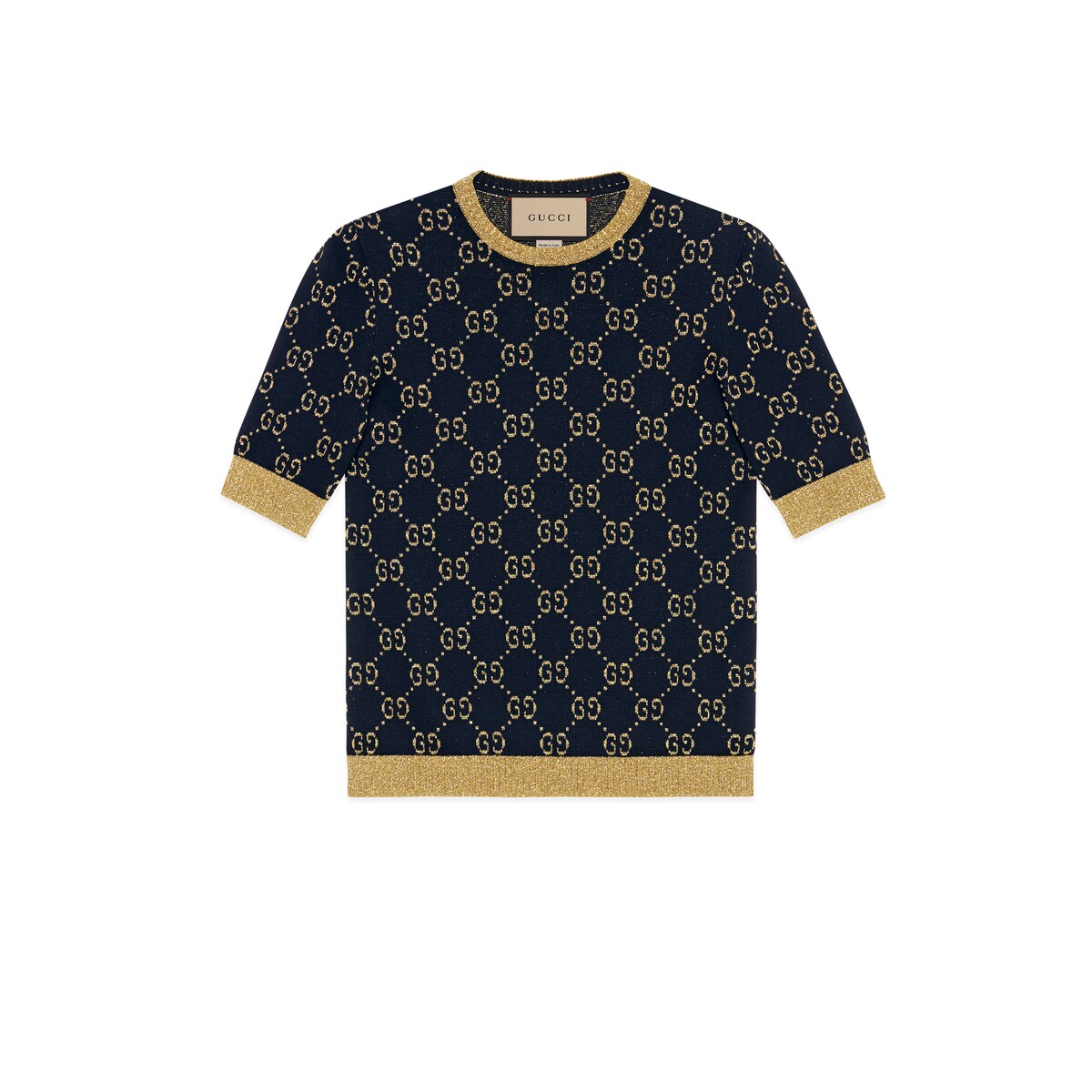 Gucci GG Cotton Lamé Top