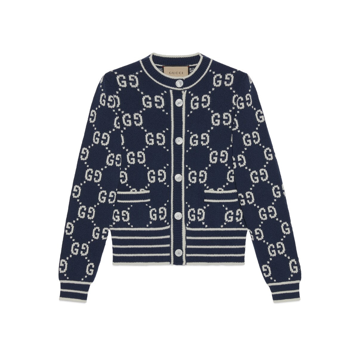 Gucci GG Cotton Jacquard Cardigan