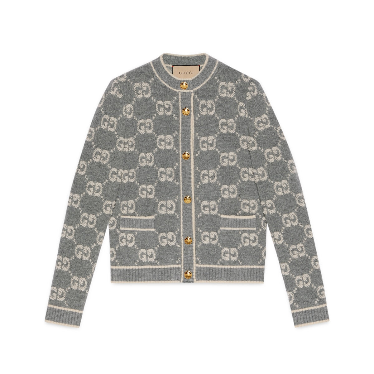 Gucci GG Wool Bouclé Jacquard Cardigan