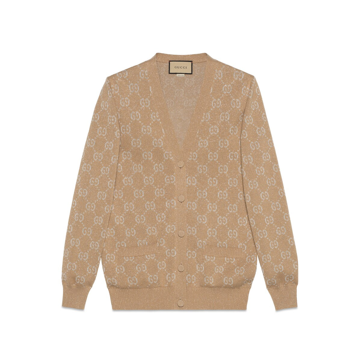 Gucci Lamé GG Jacquard Cardigan