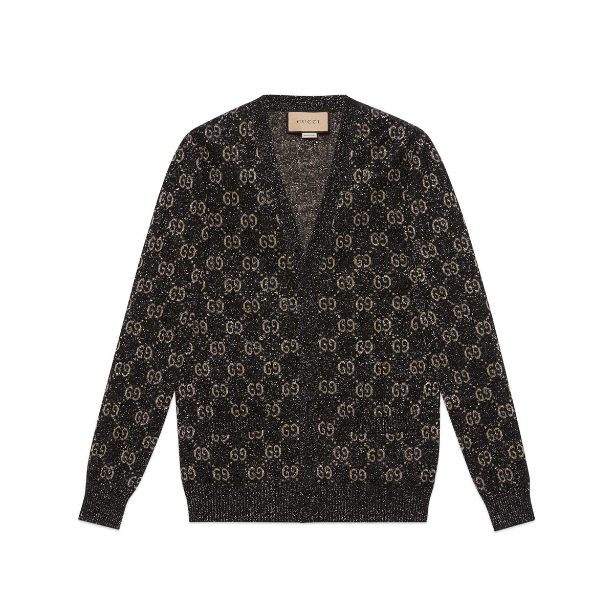 Gucci Lamé GG Jacquard Cardigan