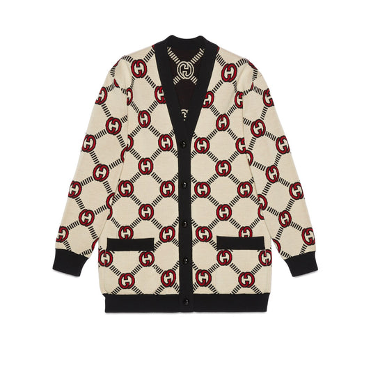 Gucci Reversible Interlocking G Wool Cardigan