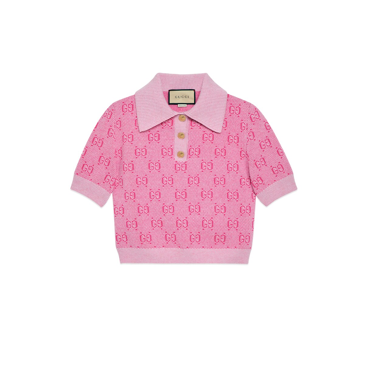 Gucci GG Wool Jacquard Polo