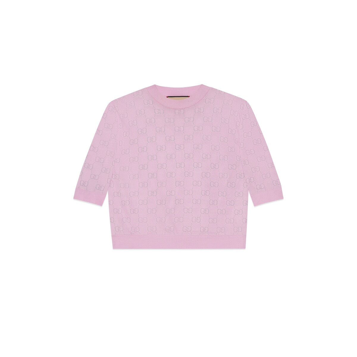 Gucci Viscose Blend Top With GG Intarsia