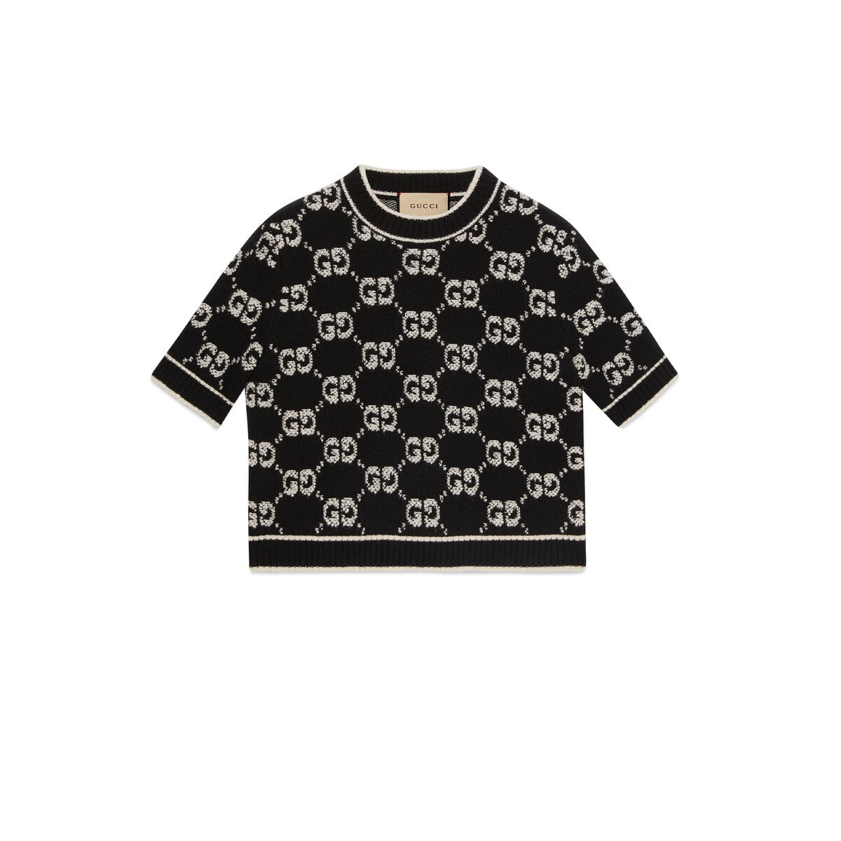 Gucci GG Wool Bouclé Jacquard Top