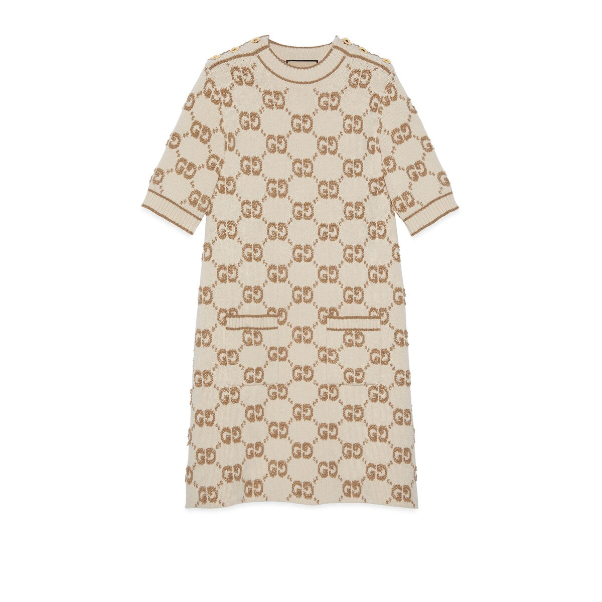 Gucci GG Wool Bouclé Jacquard Dress