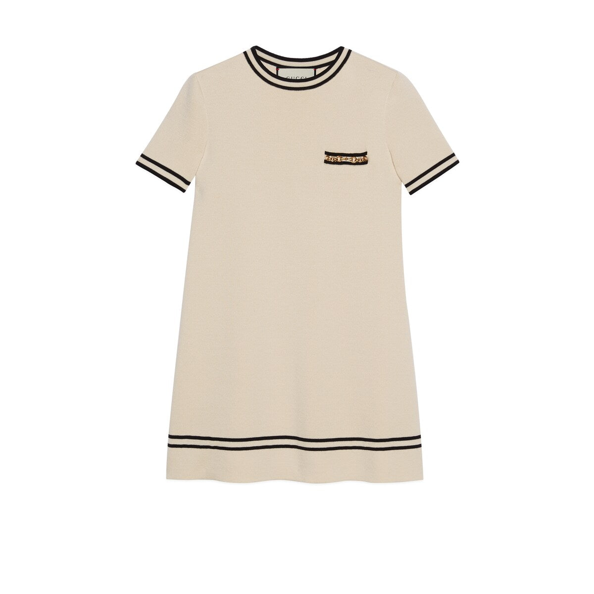 Gucci Wool Dress With Contrast Trim