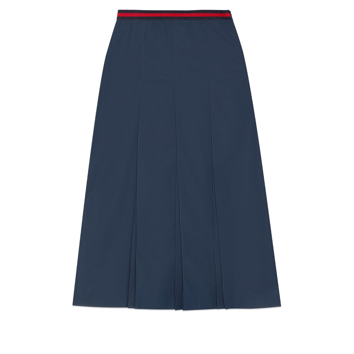 Gucci Cotton Poplin Skirt With Web